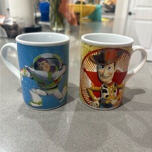 Disney Toy Story Blue and Brown Mug Set